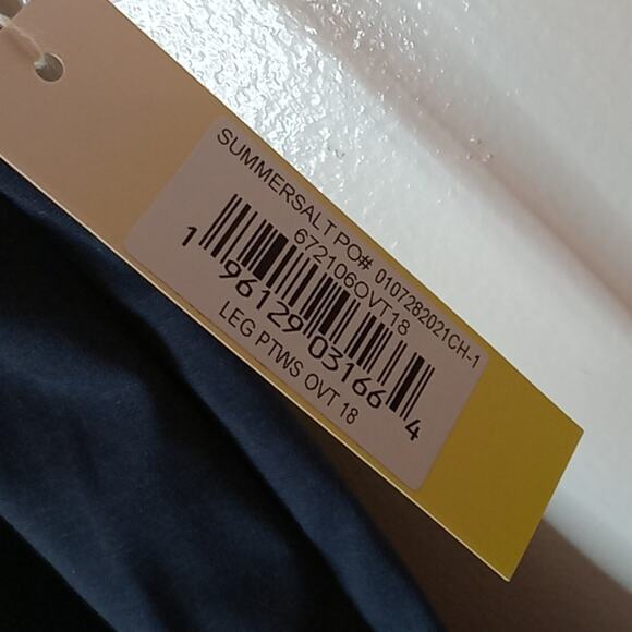 NWT Summersalt Navy high rise size 18 side zipper pants. Career. Minimalist - Picture 2 of 9